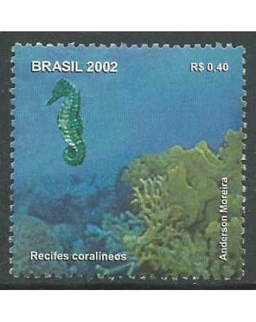C2465 RECIFES CORALÍNEOS DESTACADO DO BLOCO 125 - 2002 - 10.527 Mint